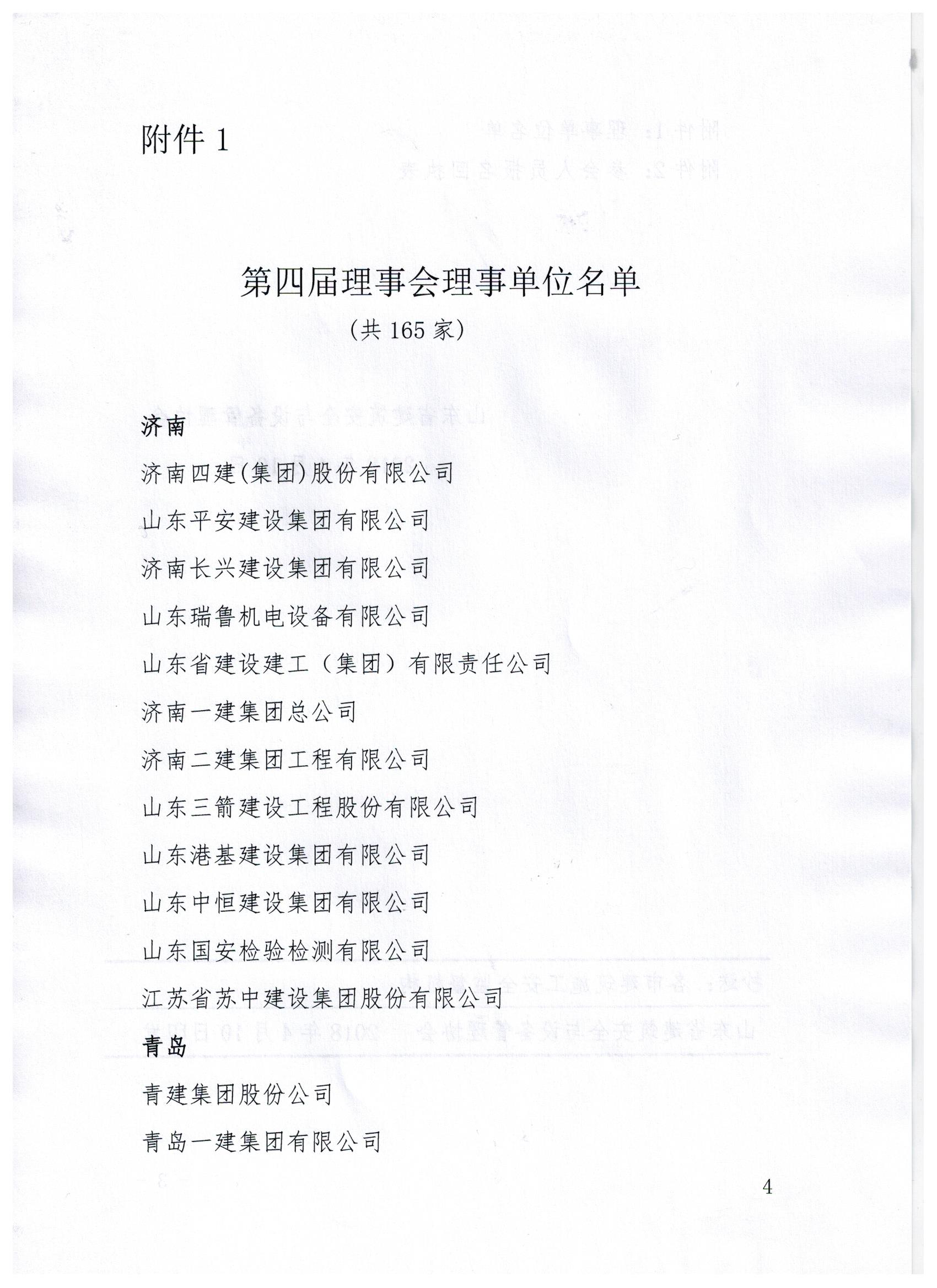 山东省建筑安全与设备管理协会关于召开四届二次理事会议的通知