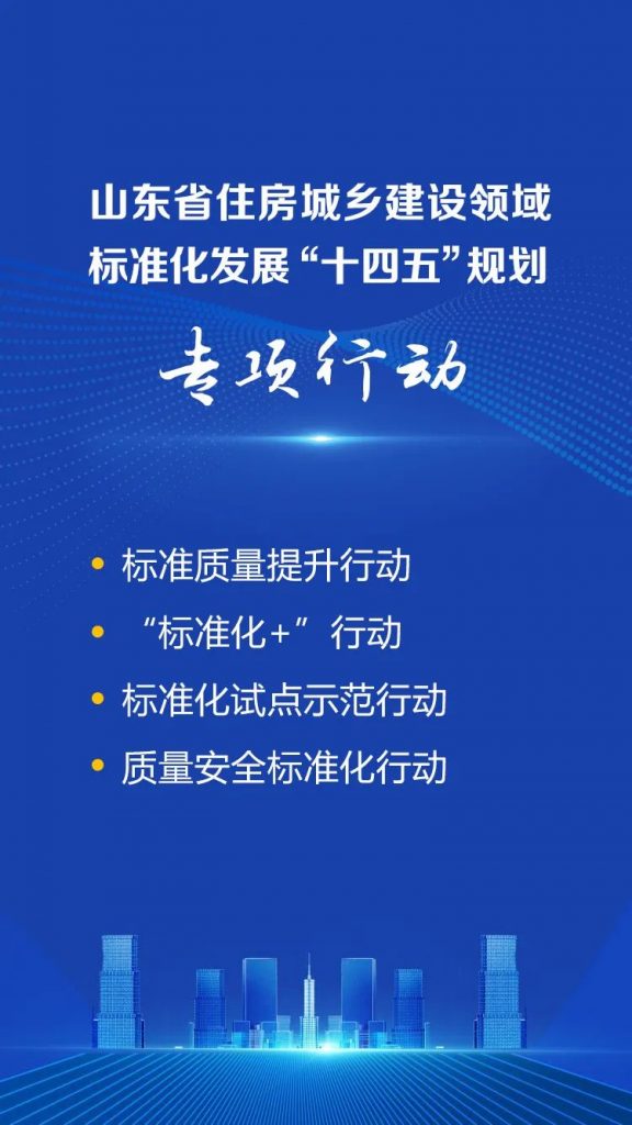 七大要点速览：聚焦《山东省住房城乡建设领域标准化发展“十四五”规划》